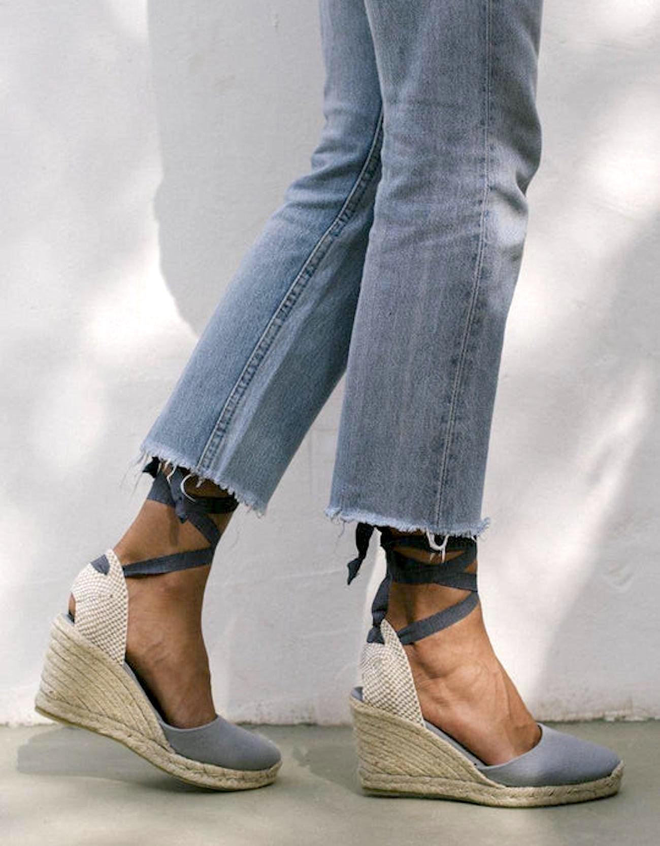ALOHAS - Canvas wedge espadrilles | Grey