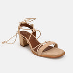 ALOHAS - Suede Lace Sandals | Beige