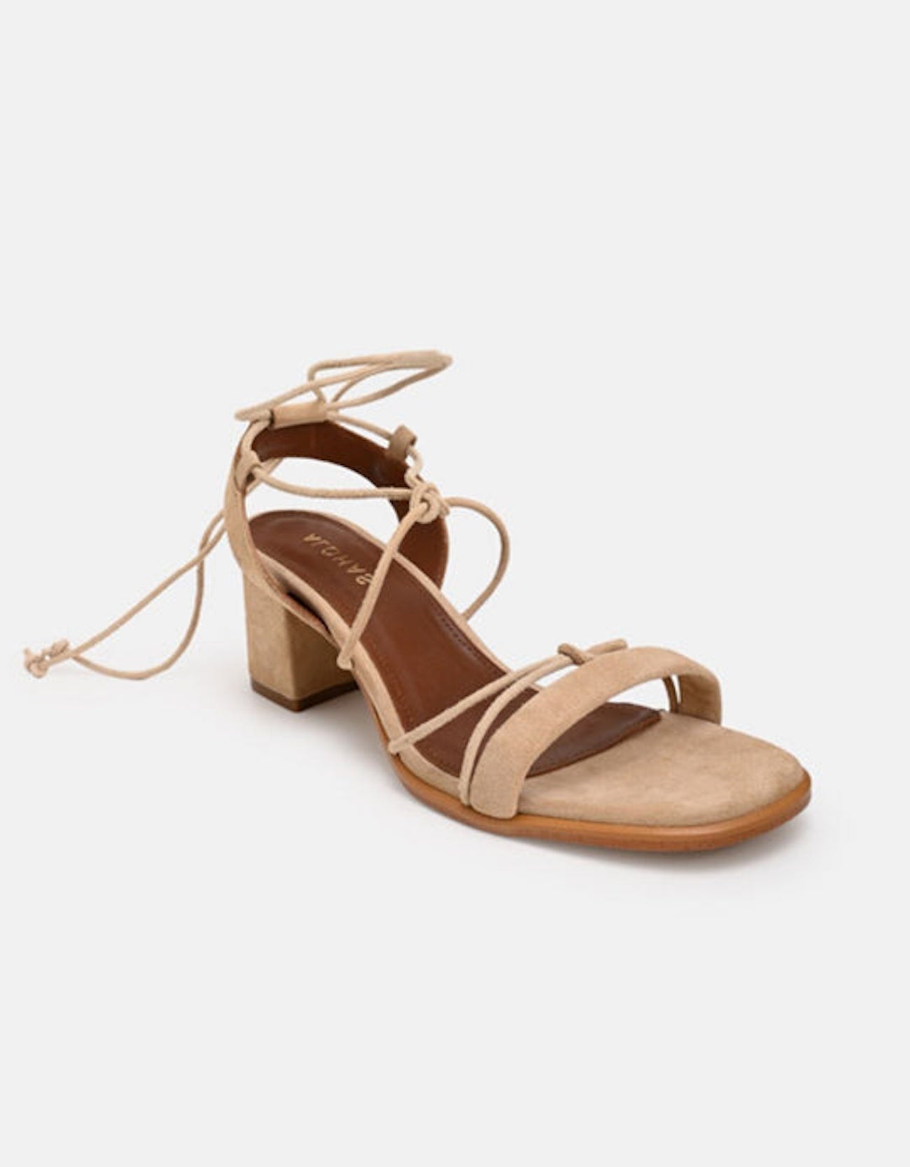 ALOHAS - Suede Lace Sandals | Beige