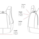 ARSAYO - ARSAYO The Mela backpack (AppleSkin™) | Dark Brown