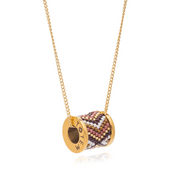 AZUNI - Aztec Acapulco Totem Barrel Necklace