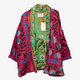 Bitten Kantha Women's Jacket featuring Suzan Embroidery - One-of-a-Kind