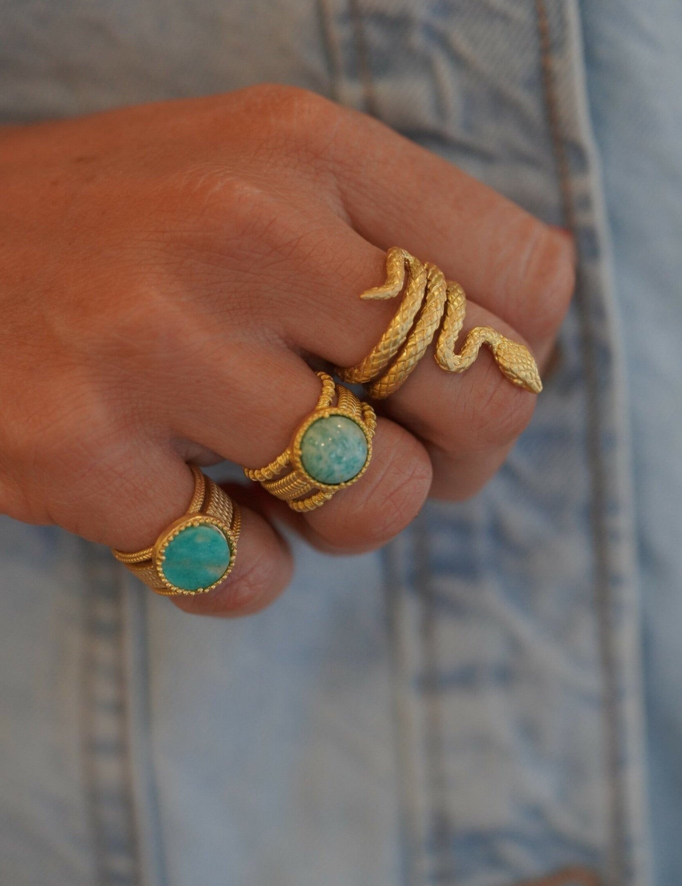 COLLECTION CONSTANCE - ARTEMIS Ring | Amazonite
