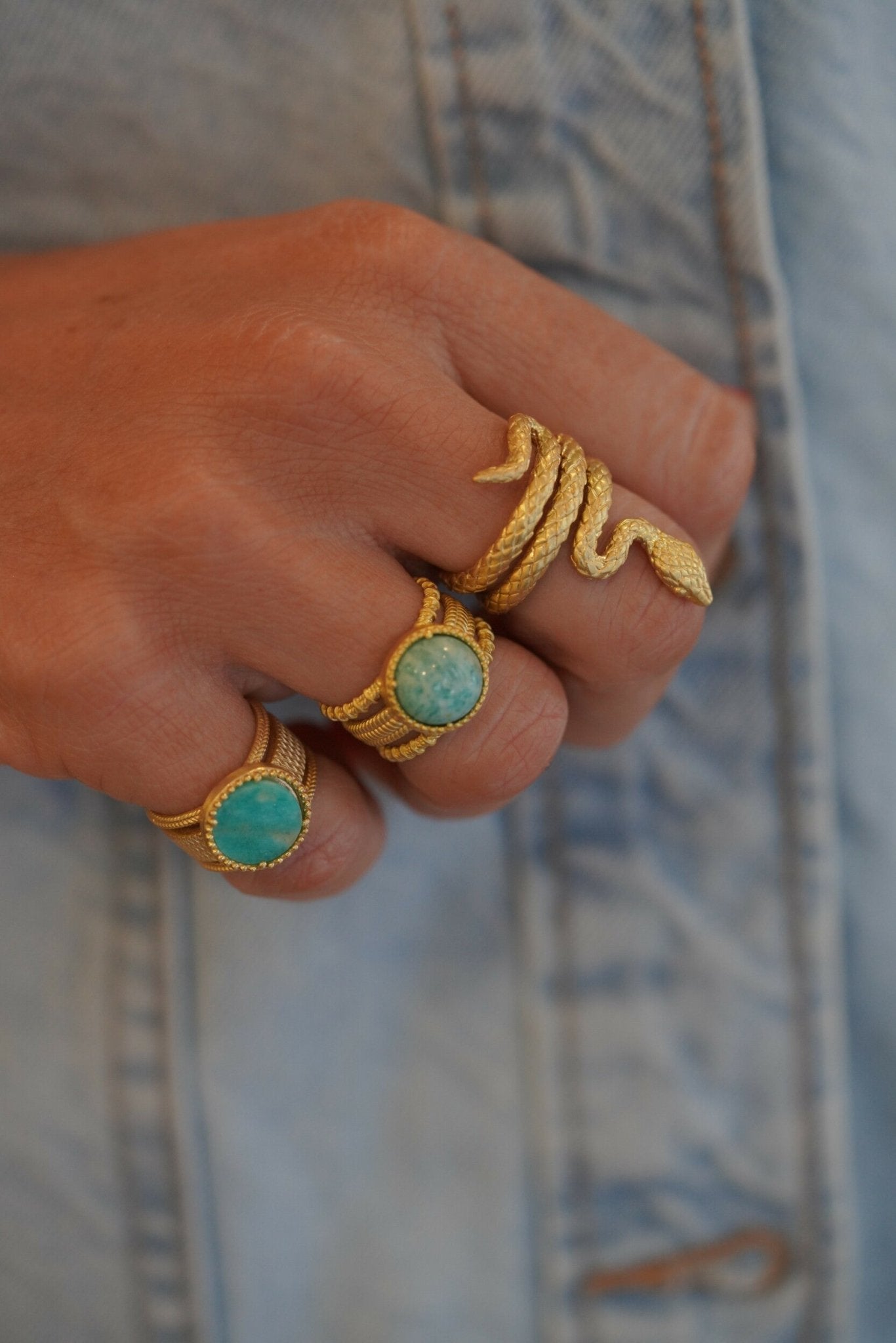 COLLECTION CONSTANCE - ARTEMIS Ring | Amazonite