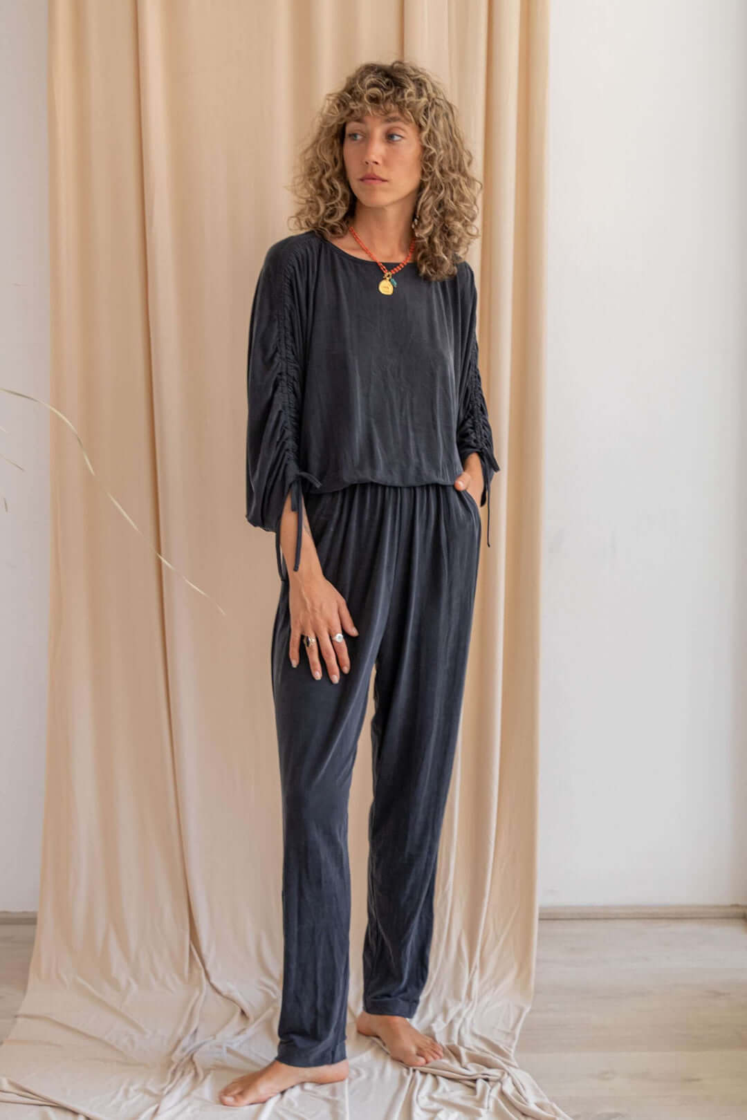 COSSAC - BATWING JUMPSUITS | SLATE BLACK