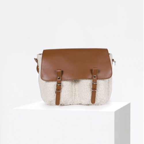 CRAIE STUDIO - MATHS Satchel | Camel Lamb Fur