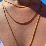 CRYSTAL HAZE - Box chain | gold plated