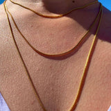 CRYSTAL HAZE - Box chain | gold plated