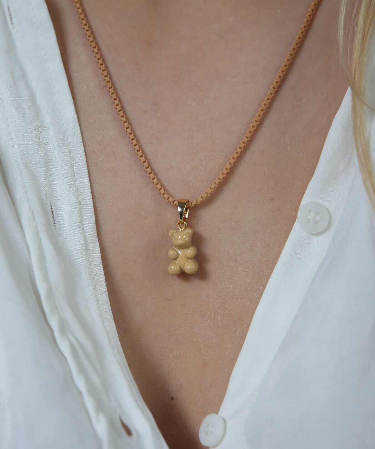 CRYSTAL HAZE - Classic Nostalgia Bear Pendant | Caramel