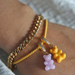 CRYSTAL HAZE - Classic Nostalgia Bear Pendant | Yellow