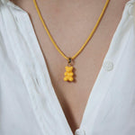 CRYSTAL HAZE - Classic Nostalgia Bear Pendant | Yellow