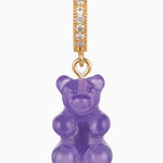 CRYSTAL HAZE - Pave Nostalgia Bear Pendant | Purple