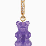 CRYSTAL HAZE - Pave Nostalgia Bear Pendant | Purple