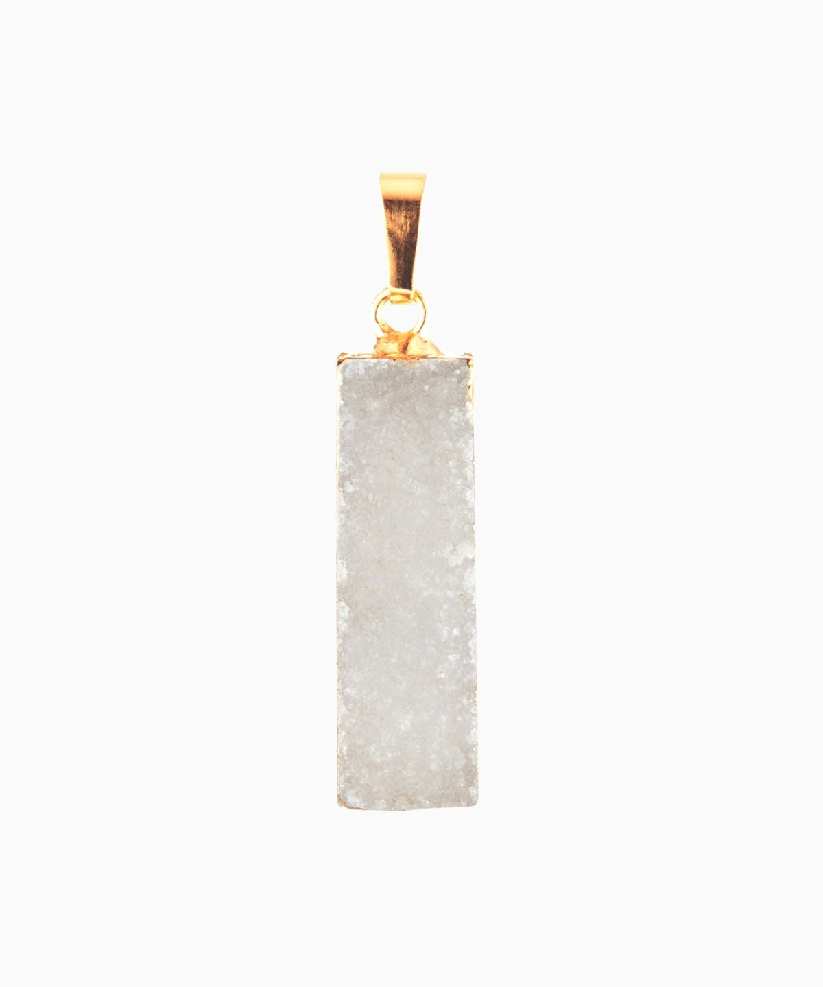 CRYSTAL HAZE - Raw Cut Agate Pendant