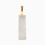 CRYSTAL HAZE - Raw Cut Agate Pendant