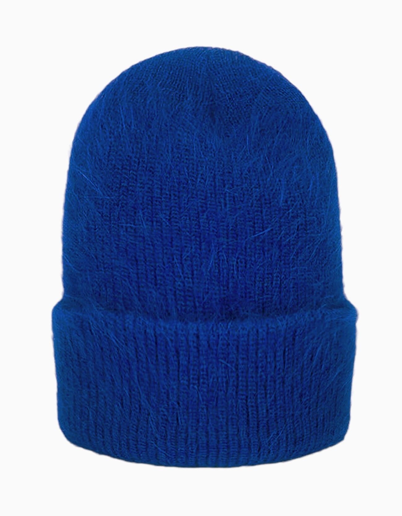 EMIN + PAUL - Angora Wool Beanie | Cobalt Blue