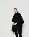 EMIN + PAUL - Fringe Wool Poncho | Black