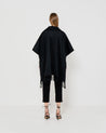 EMIN + PAUL - Fringe Wool Poncho | Black