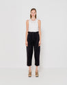 EMIN + PAUL - Wool Paperbag Trousers | Black