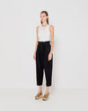 EMIN + PAUL - Wool Paperbag Trousers | Black