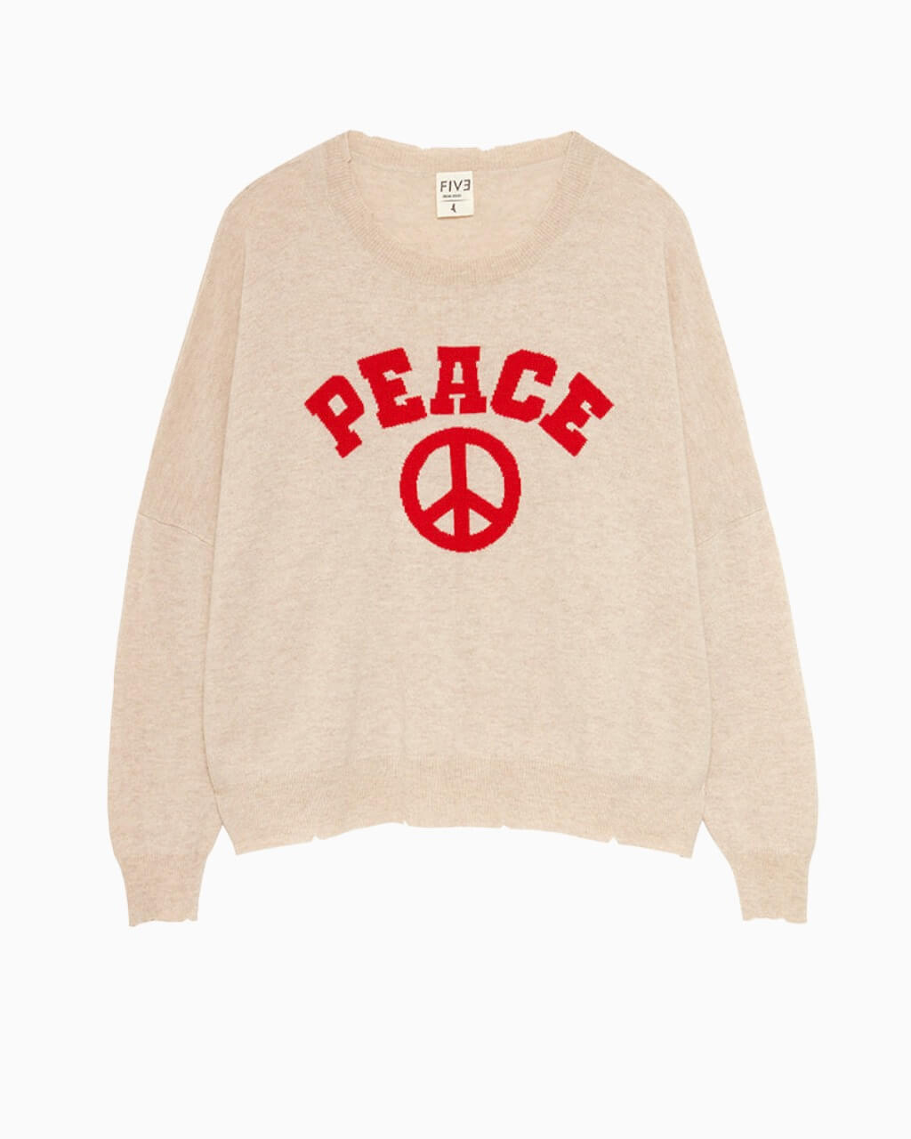 FIVE JEANS - Cashmere Sweater Peace | Sable