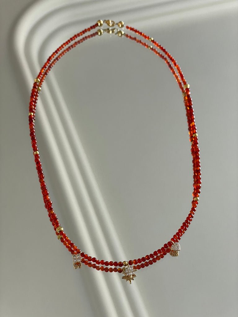 KARMA BY HANNA - Good luck Cornaline Necklace
