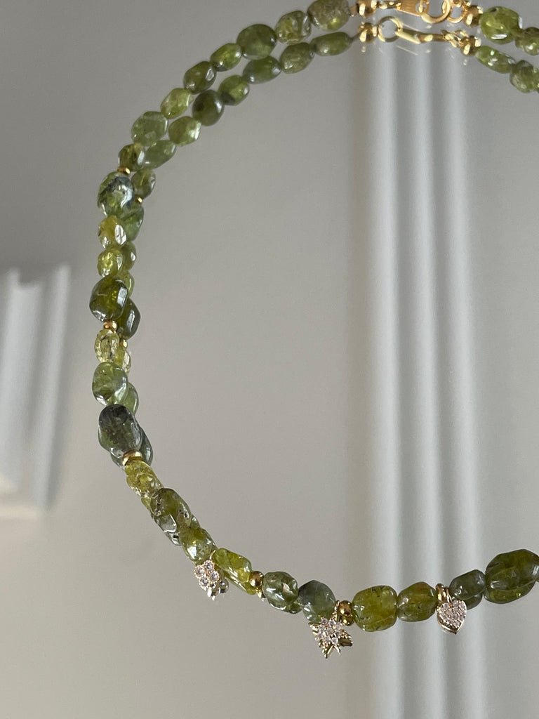 KARMA BY HANNA - Good luck Peridot Necklace