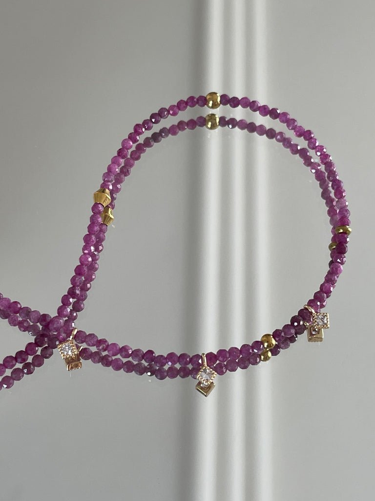 KARMA BY HANNA - Quadra Ruby Necklace