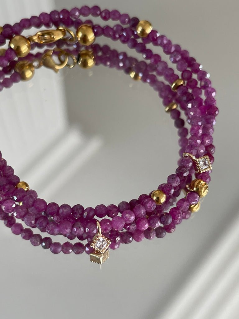 KARMA BY HANNA - Quadra Ruby Necklace
