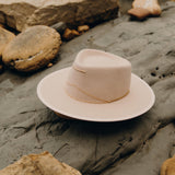 VAN PALMA - ANNA Felt Fedora Hat | Pale Rose