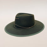 VAN PALMA - ANNA Wool-felt Fedora Hat | Forrest Green
