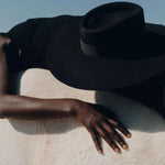 VAN PALMA - PAUL Wide Trim Bow Hat | Black