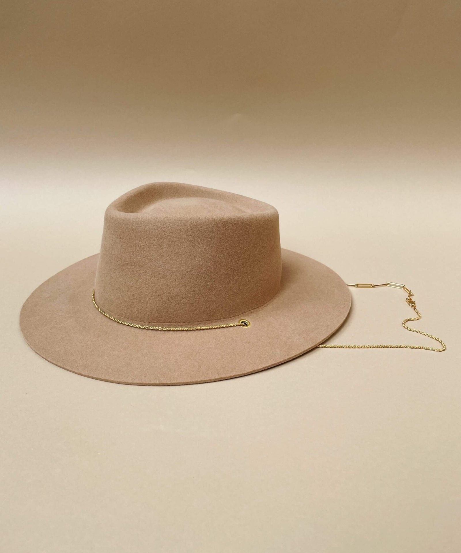 VAN PALMA - ULYSSE Bi-Chain Fedora | Beige