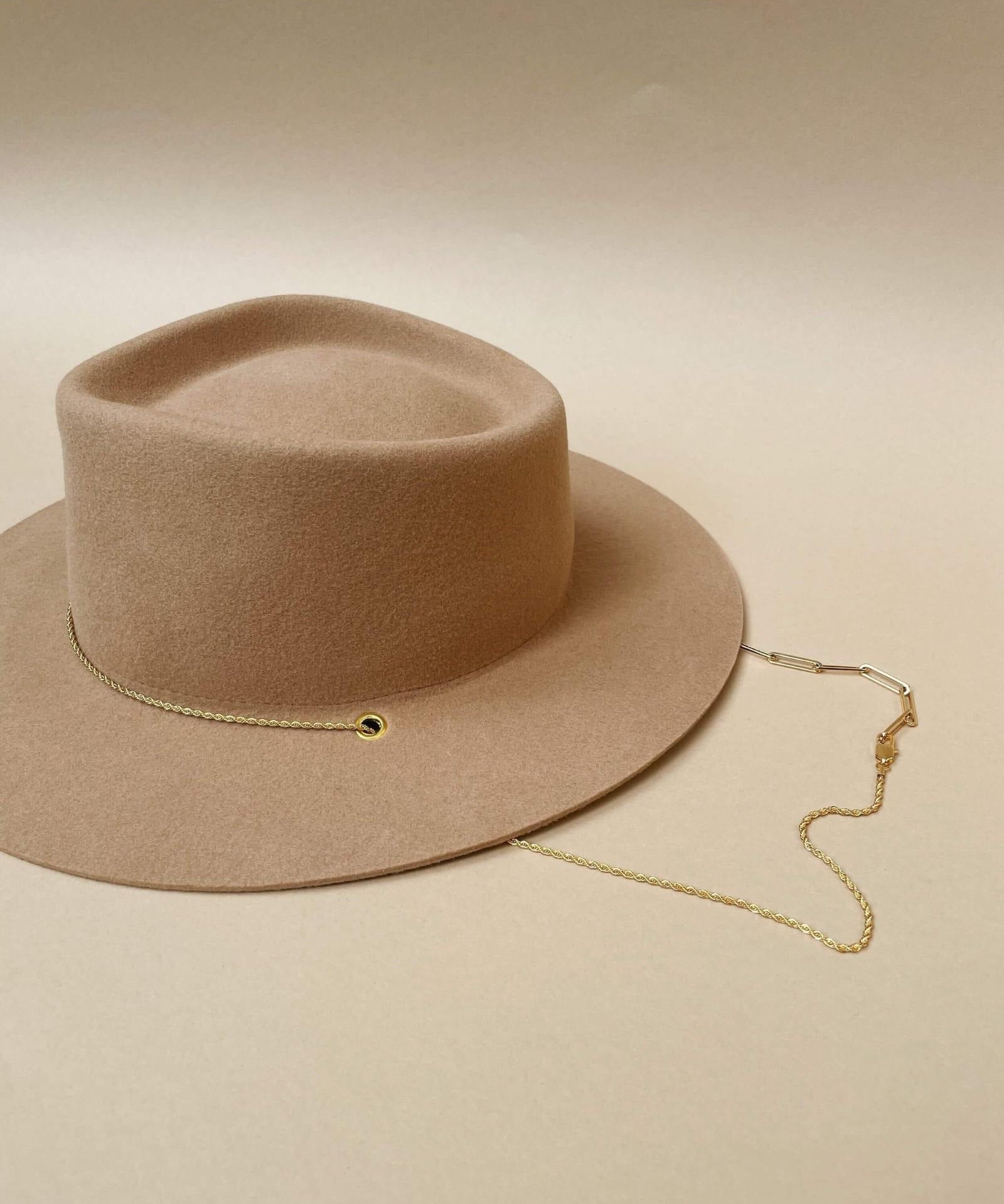 VAN PALMA - ULYSSE Bi-Chain Fedora | Beige