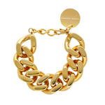 VANESSA BARONI - Flat Chain Bracelet | Gold Finish