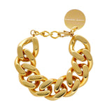 VANESSA BARONI - Flat Chain Bracelet | Gold Finish